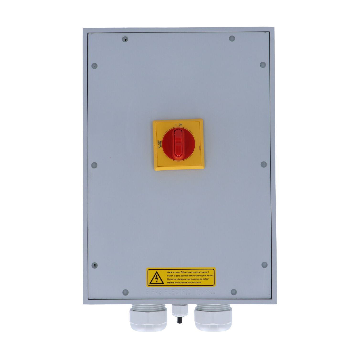 p style='margin:0;'>Main switch box with emergency shut-off function -  GIFAS-ELECTRIC GmbH