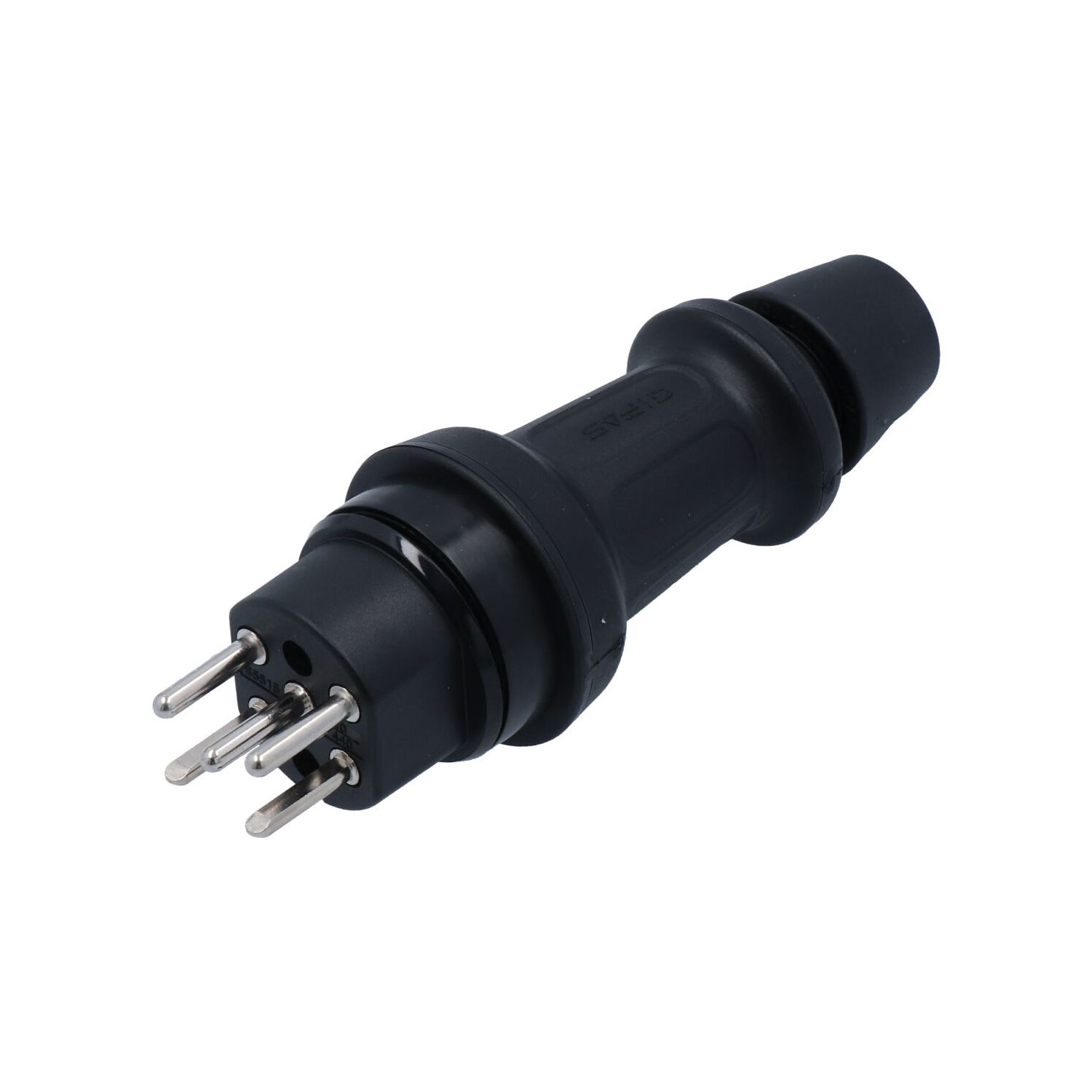 Stecker Typ 15 230-400V/10A/3P+N+E IP55 schwarz - Stromverteilungen und  Lichtsysteme